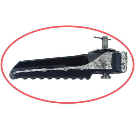 Pedaleira Traseira Esquerda Cbr 600 Rr 2007 Original Avaria