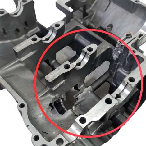 Carcaça Motor Marca Yamaha MT09 Ano 2020 Original AVARIA