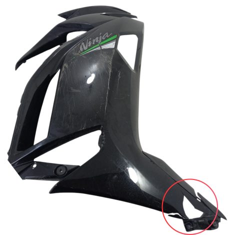 Carenagem Lat Direita Kawasaki Modelo Ninja 650 2021 Avaria