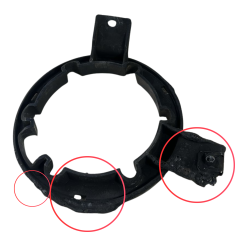 Acabamento Tampa Tanque BMW Modelo K1200 GT 2008 Orig Avaria