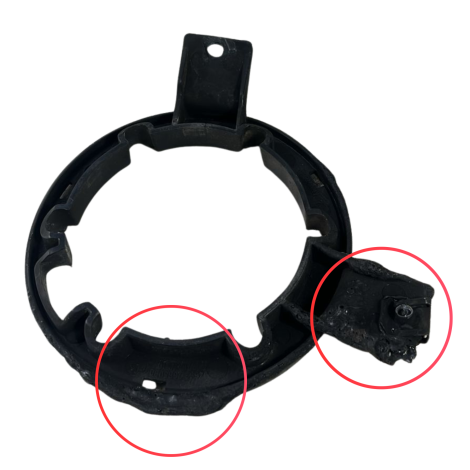 Acabamento Tampa Tanque BMW Modelo K1200 GT 2008 Orig Avaria