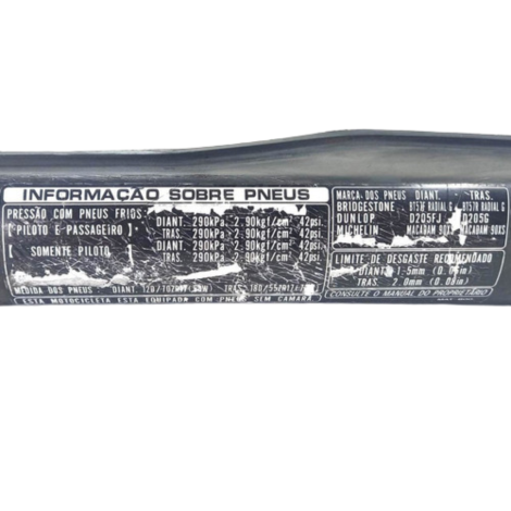 Protetor Corrente Honda Modelo Cbr 1100 Xx Ano 1999 Original