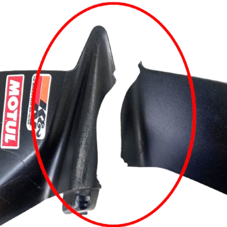 Carenagem Lateral P/Recuperar Dta Kawasaki Zx10 R 2020 AVARI
