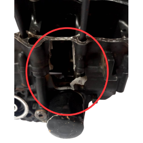 Carcaça Motor Yamaha Modelo YZF R1 Ano 2005 Original AVARIA