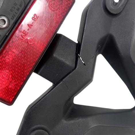 Porta Placa Triumph Modelo Daytona 675 2014 Original AVARIA