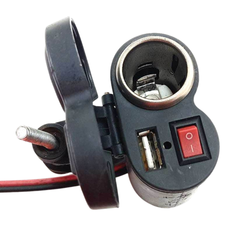 Adaptador Tomada Acendedor Cigarro Usb Daytona 675 2014