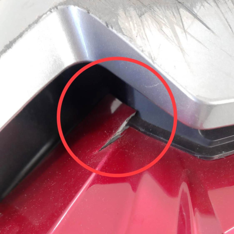 Aba Tanque Direita Honda Cb 500 X Ano 2022 Original AVARIA