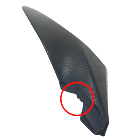 Aba Lateral Direita Tanque Yamaha YZF R1 Ano 2004 Ori Avaria