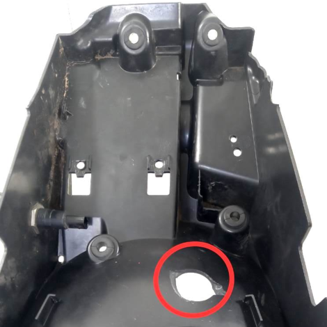 Paralama B Inferior Bmw R1250 GS Ano 2022 Original AVARIA