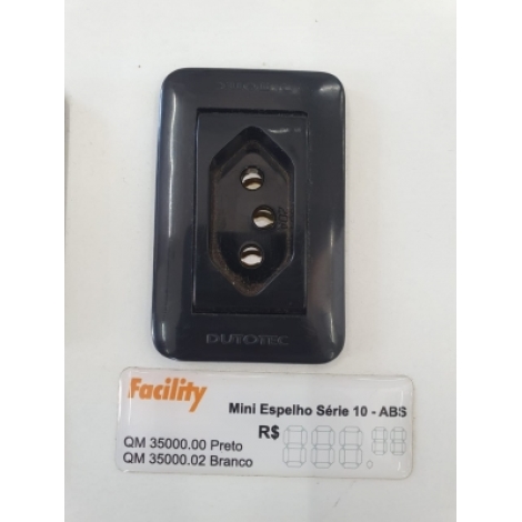 CONJUNTO MINI ESPELHO SERIE 10 C/ 1 TOM ELE BBR - PRETO