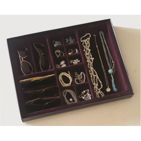 ORGANIZADOR JOIAS AVCX VINHO 440X340MM