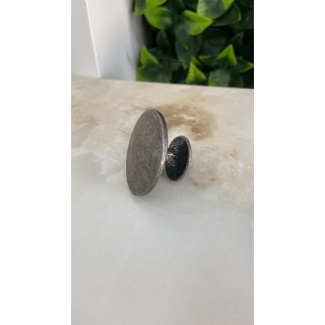 PUX CEREJA  38MM PRATA ANTIQUE OPACO