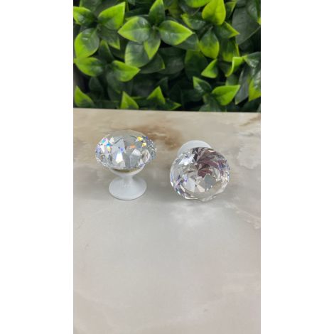 PUX DIAMANTE  30MM BRANCO