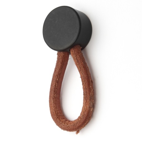 PUX FUNE COURO MARROM/ PRETO
