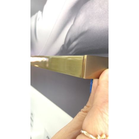 PUX BARI P/ PORTA PASSAGEM DUPLO 300MM S/ APLIQUE GOLD ESCOVADO FORA DE LINHA