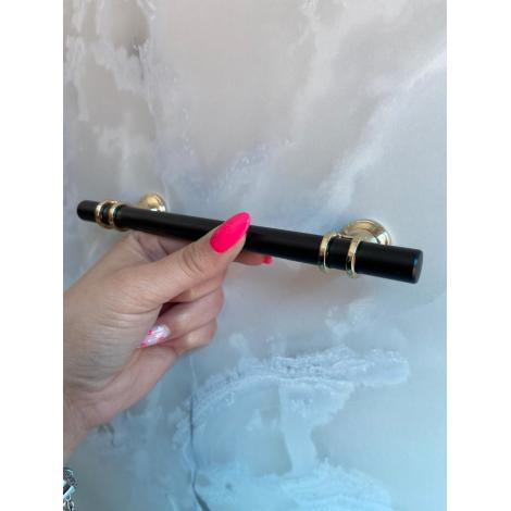 PUX ALÇA ENLACE 160MM PRETO COM DOURADO BRILHO