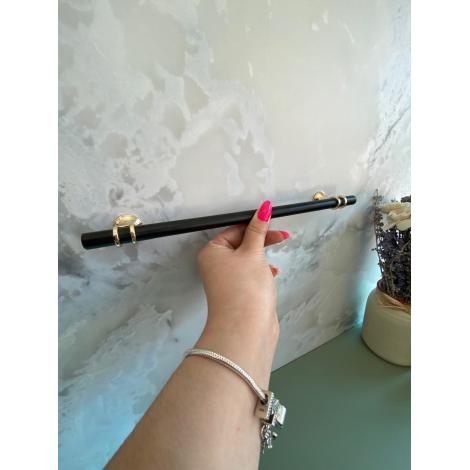 PUX ALÇA ENLACE 224MM PRETO COM DOURADO BRILHO