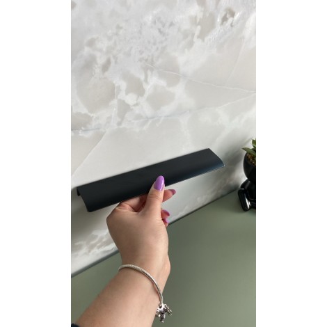 PUX ALUMINIO LUNA SOBREPOSTO RM-414 PRETO FOSCO 200MM