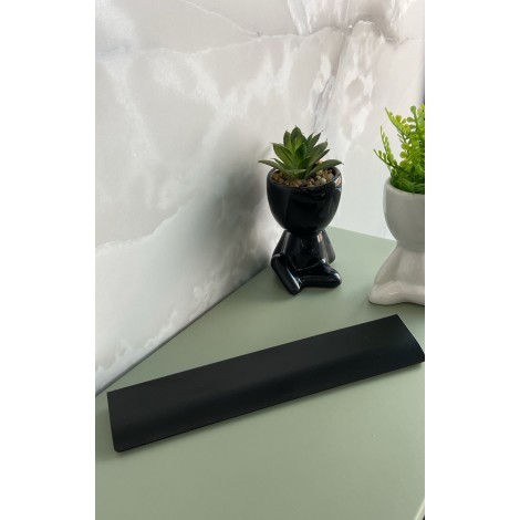 PUX ALUMINIO LUNA SOBREPOSTO RM-414 PRETO FOSCO 200MM