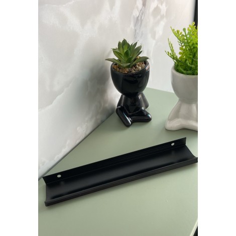 PUX ALUMINIO LUNA SOBREPOSTO RM-414 PRETO FOSCO 200MM