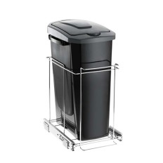 LIXEIRA DESLIZANTE SLIM CESTO 15L L230XA470XP340MM CROMADO