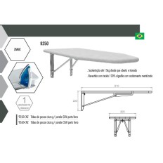 TABUA DE PASSAR CINZA  P/ PAREDE S/ PORTA FERRO