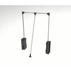 CABIDEIRO EXTENSIVEL 650-910MM PRETO C/ CROMADO