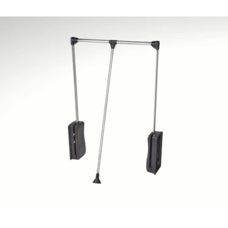 CABIDEIRO EXTENSIVEL 650-910MM PRETO C/ CROMADO