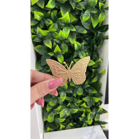 PUX BORBOLETA GOLD OPACO