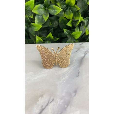 PUX BORBOLETA GOLD OPACO