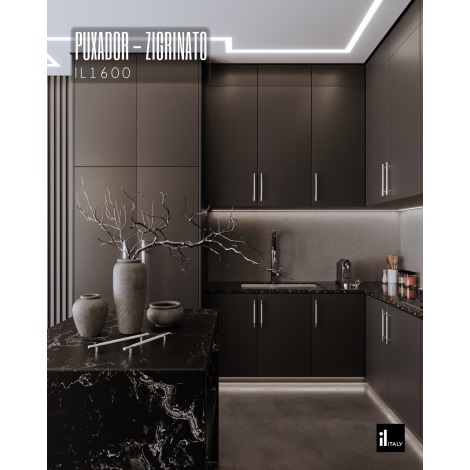 PUX ALCA ZIGRINATO IL 1600-128 AÇO ESCOVADO