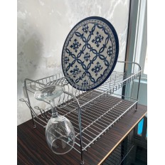 ESCORREDOR DE PRATOS DUPLO C/ ESCORREDOR DE COPOS