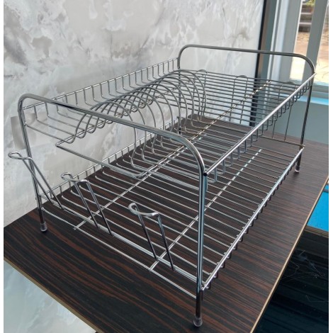 ESCORREDOR DE PRATOS DUPLO C/ ESCORREDOR DE COPOS