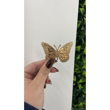 PUX BORBOLETA GOLD ESCOVADO
