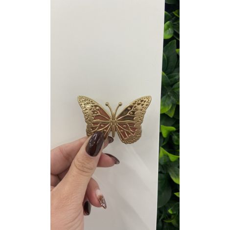 PUX BORBOLETA GOLD ESCOVADO