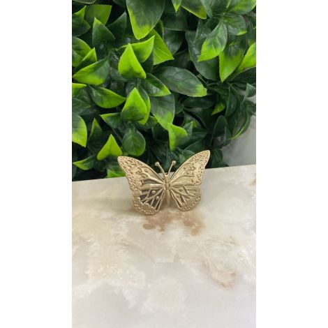 PUX BORBOLETA GOLD ESCOVADO