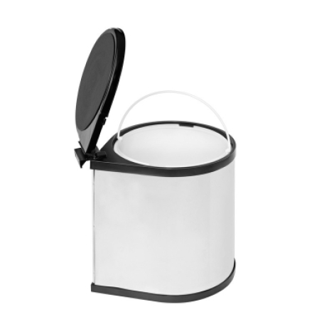 LIXEIRA REDONDA BRANCA 12LT F/LINHA