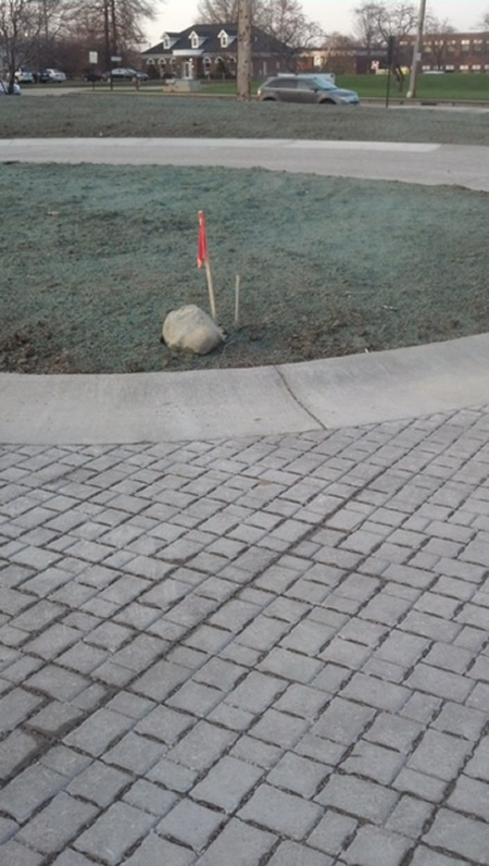 Pervious pavers in Mayfield Village