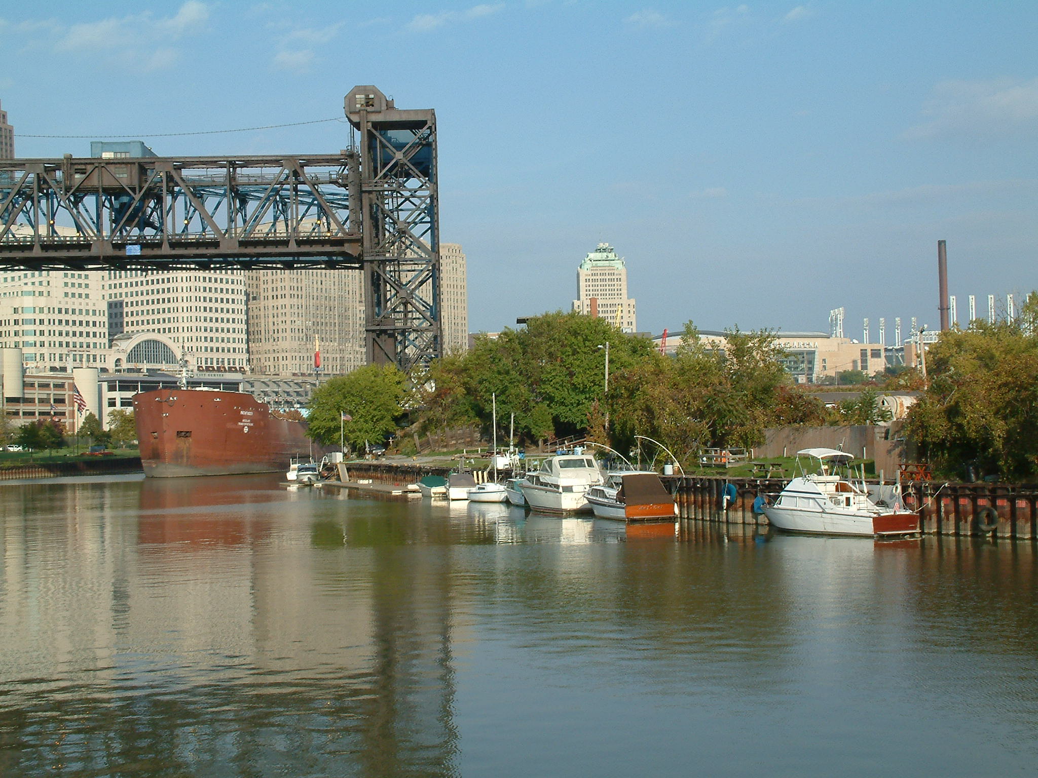 The Cuyahoga in the Flats