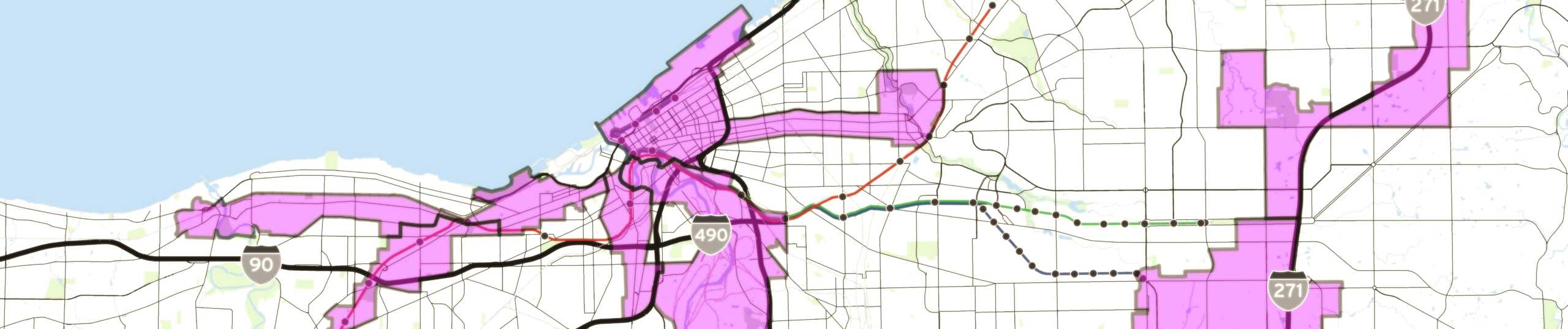 Sample map of Target Areas