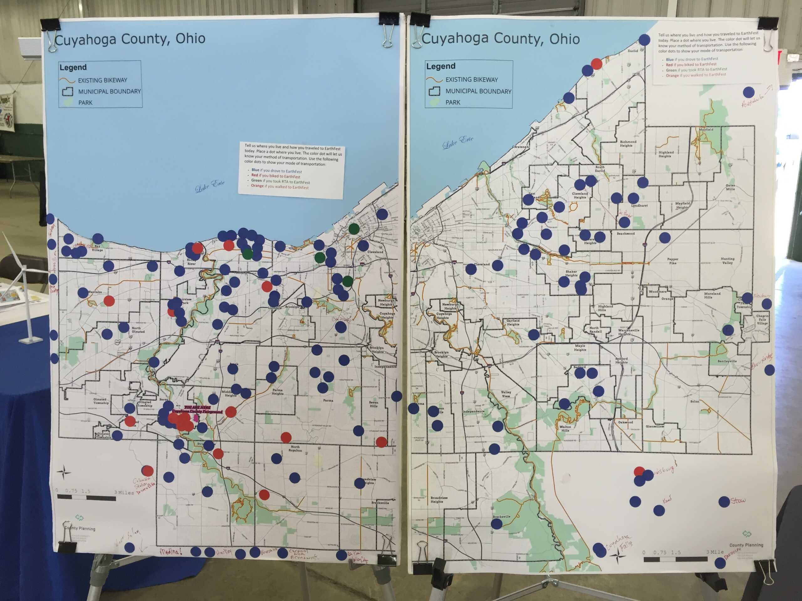 Photo of EarthFest mapping exercise