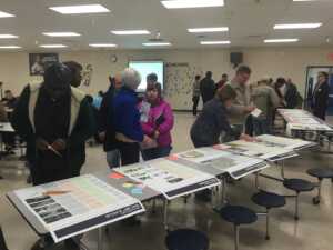 Euclid residents participating in a public meeting