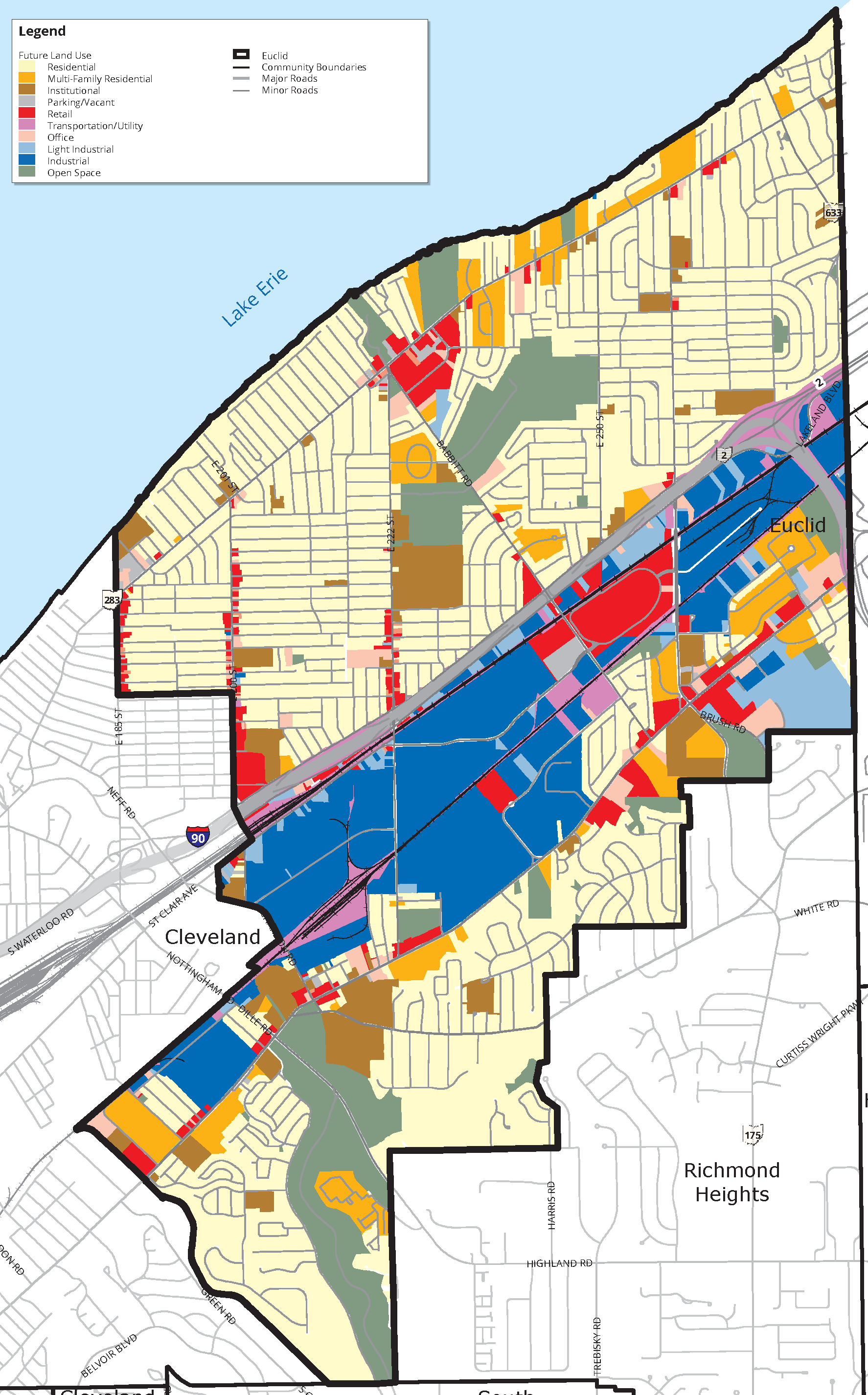 Euclid land use map