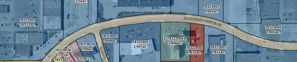 Southgate parcel map