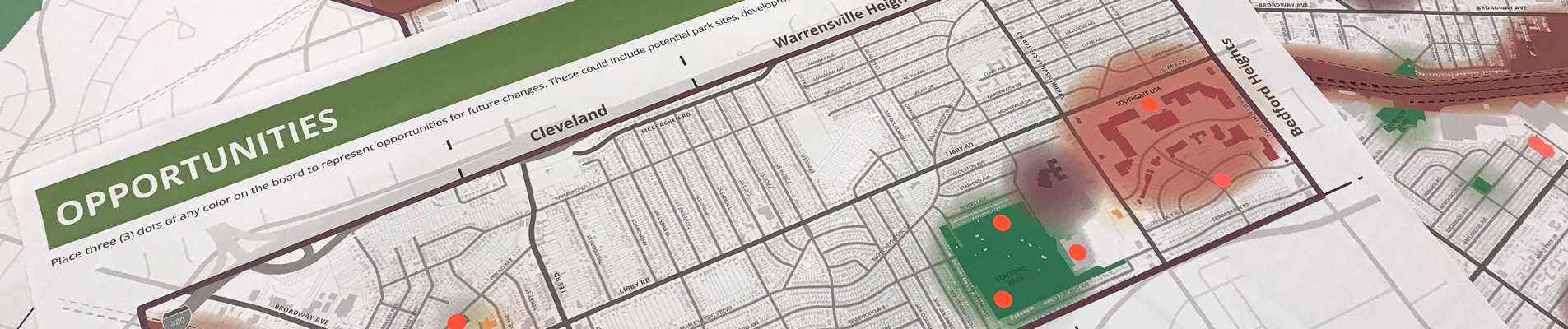 photo of display boards from a meeting