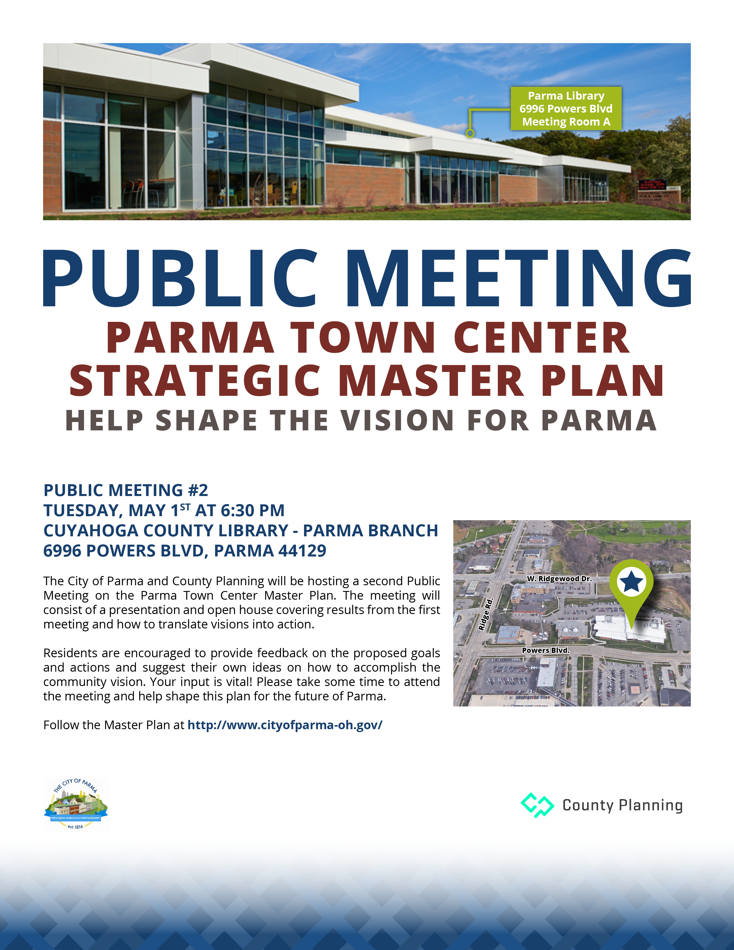 Parma public meeting flyer