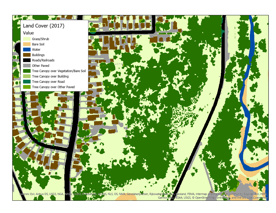 Land cover sample map