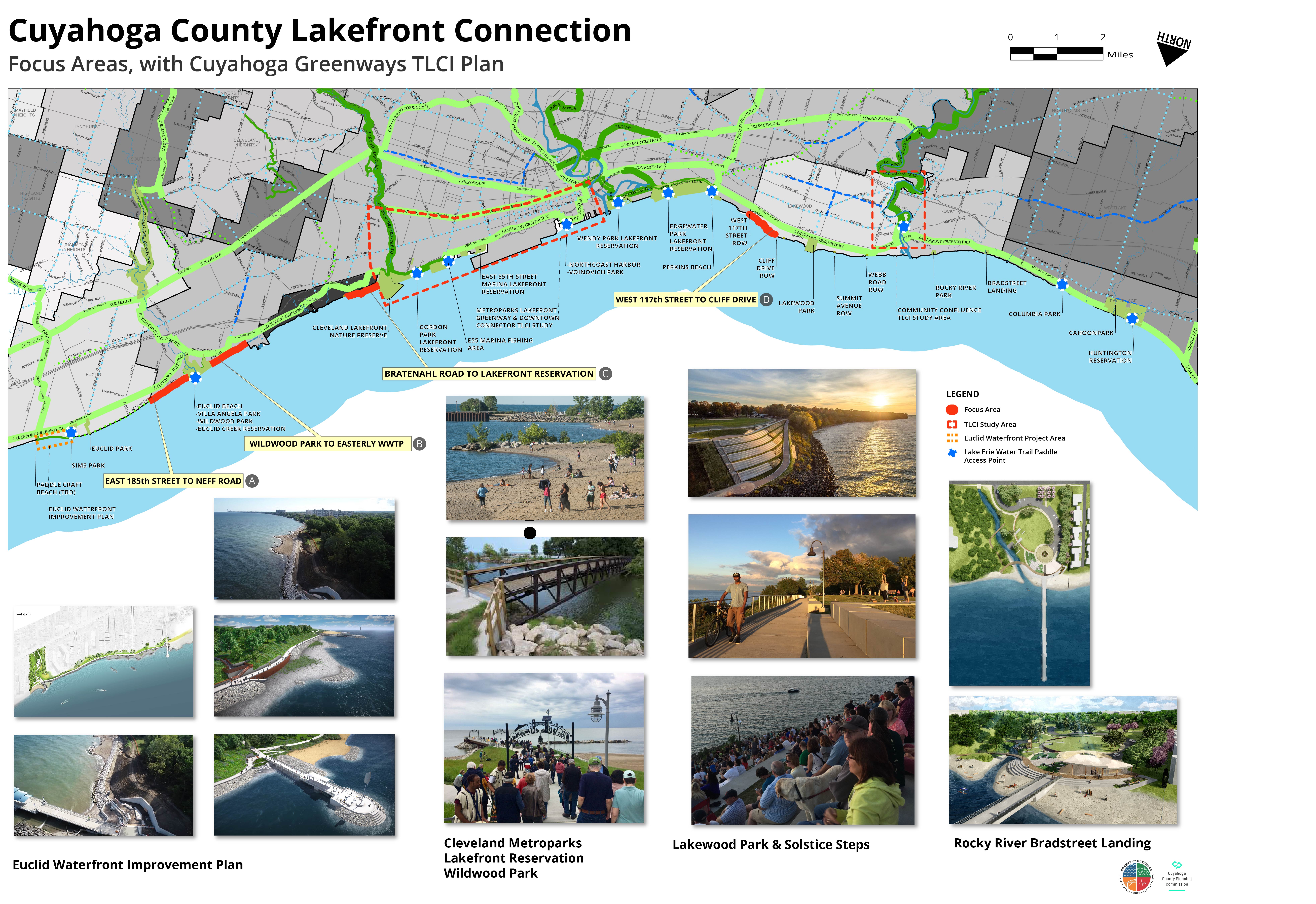 Cuyahoga County lakefront focus areas