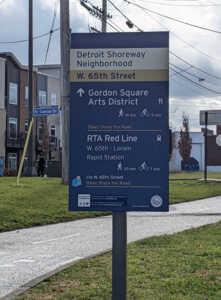Lakefront West trail signage