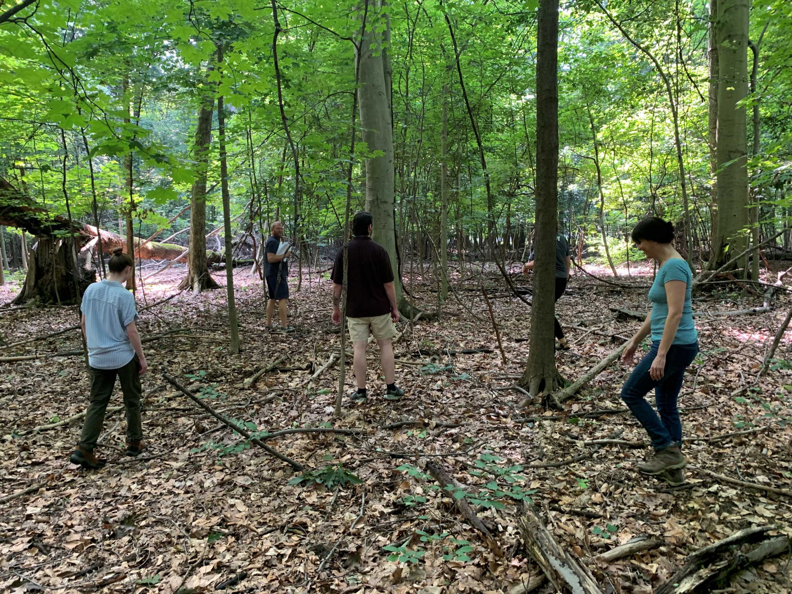 NRAC members at a project site